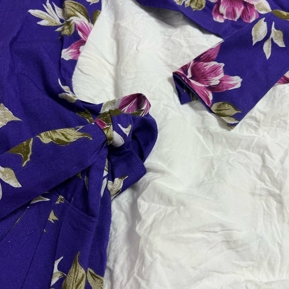 Stefan Fashions Ruched Midi Wrap Dress - Size 8P - Picture 4 of 8